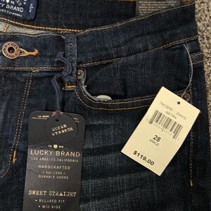 Lucky Brand Women's Dark Blue Straight Leg Jeans